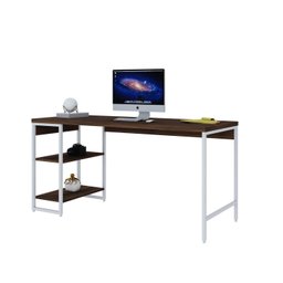Escrivaninha com Estante Baixa 2 Prateleiras Estilo Industrial 150cm Active Yescasa - 4