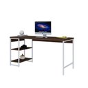 Ver imagem 4 de Escrivaninha Mesa Escritório com Estante Baixa Estilo Active 2 Prateleiras 150cm Industrial Yescasa