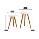 Ver imagem 6 de Kit 2 Mesinhas de Canto Decorativas Estilo e Funcionalidade