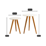 Kit Mesinhas de Canto Decorativas Mesas Laterais para Sala e Quarto - 9