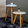 Kit Mesinhas de Canto Decorativas Mesas Laterais para Sala e Quarto - 7