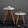 Kit Mesinhas de Canto Decorativas Mesas Laterais para Sala e Quarto - 10