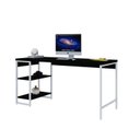 Ver imagem 4 de Escrivaninha Mesa Escritório com Estante Baixa Estilo Active 2 Prateleiras 150cm Industrial Yescasa Preto