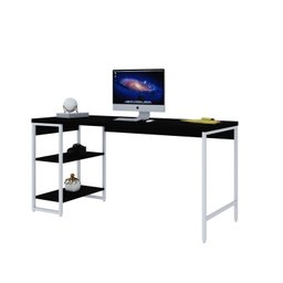 Escrivaninha com Estante Baixa 2 Prateleiras Estilo Industrial 150cm Active Yescasa - 4
