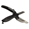 Tesoura para Corte de Alimentos Utensílio de Cozinha Corta Fatia Cortador Legumes Preto - 8