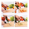 Tesoura para Corte de Alimentos Utensílio de Cozinha Corta Fatia Cortador Legumes Preto - 7