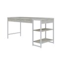 Ver imagem 6 de Escrivaninha Mesa Escritório com Estante Baixa Estilo Active 2 Prateleiras 150cm Industrial Yescasa