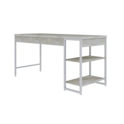 Escrivaninha com Estante Baixa 2 Prateleiras Estilo Industrial 150cm Active Yescasa - 6
