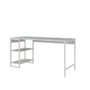 Ver imagem 2 de Escrivaninha Mesa Escritório com Estante Baixa Estilo Active 2 Prateleiras 150cm Industrial Yescasa