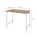 Ver imagem 3 de Escrivaninha Mesa Escritório Estilo Active 90cm Industrial Yescasa Marrom
