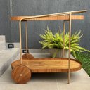 Ver imagem 1 de Carrinho de Chá Bar Moscou Dourado