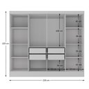 Ver imagem 4 de Closet Casal 100% MDF 4 Gavetas Jatobá Yescasa