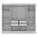 Ver imagem 3 de Closet Casal 100% MDF 4 Gavetas Jatobá Yescasa Branco