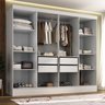 Closet Casal 100% MDF 4 Gavetas Jatobá Yescasa					 - 1