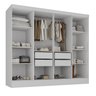 Closet Casal 100% MDF 4 Gavetas Jatobá Yescasa					 - 2