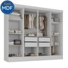 Closet Casal 100% MDF 4 Gavetas Jatobá Yescasa					 - 7