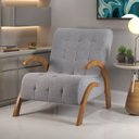 Ver imagem 1 de Poltrona do Papai em Linho Pés em MDF Garden