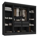 Ver imagem 2 de Closet Casal 100% MDF 4 Gavetas Jatobá Yescasa Preto