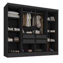 Ver imagem 2 de Closet Casal 100% MDF 4 Gavetas Jatobá Yescasa