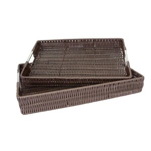 Cesto Retangular África com 2 Peças Mimo Style