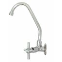 Ver imagem 1 de Torneira de Cozinha Bica Móvel Parede C-31 Metal