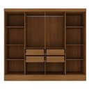 Ver imagem 4 de Closet Casal 100% MDF 4 Gavetas Jatobá Yescasa
