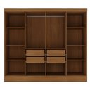 Ver imagem 4 de Closet Casal 100% MDF 4 Gavetas Jatobá Yescasa Bege/Cinamomo
