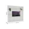 Painel Ripado para Sala de Estar 231 Cm Absolut - 3