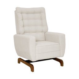 Poltrona de Amamentação Olivia com Balanço Bebê Completo:tm 703 Linho Areia Escuro - 3