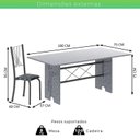 Ver imagem 3 de Conjunto de Mesa Tampo de Granito Ocre com 8 Cadeiras Lorena Yescasa