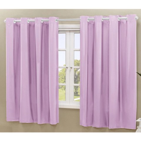 Cortina Daily Varão 1,5m Blackout PVC 2,20MX1,30m Sala Quarto Rosa