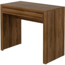 Ver imagem 5 de Escrivaninha Mesa de Escritório 90 Cm 1 Gaveta Nogal