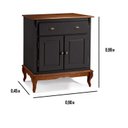 Ver imagem 2 de Balcão 2 Portas 1 Gaveta Pés Luis Xv Hanover 99 x 90 x 45 cm (a X L X P) - Preto - Imbuia Glazer