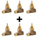 Ver imagem 1 de Kit 6 Base Registro Pressão Docol 3/4 Anti-horário 1/2volta