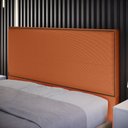 Ver imagem 2 de Cabeceira Box Casal King Com Tachas 195 cm Vicenza L02 Tecido Terracota - Lyam Decor