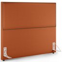 Ver imagem 1 de Cabeceira Box Casal King Com Tachas 195 cm Vicenza L02 Tecido Terracota - Lyam Decor
