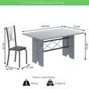Ver imagem 3 de Conjunto de Mesa Tampo de Granito Ocre com 6 Cadeiras Lorena Yescasa