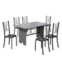 Ver imagem 2 de Conjunto de Mesa Tampo de Granito Ocre com 6 Cadeiras Lorena Yescasa