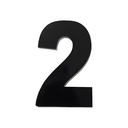 Ver imagem 1 de Algarismo Grande 2 Numeral 185mm Preto em Aluminio