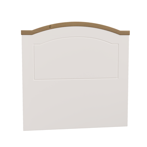 Cabeceira Solteiro Corona Mexicana Creme/carvalho