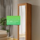 Ver imagem 5 de Organizador com Espelho 191 x 53 cm Diamante Marrom/Cinamomo