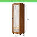 Ver imagem 3 de Organizador com Espelho 191 x 53 cm Diamante Marrom/Cinamomo