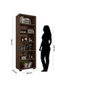 Ver imagem 5 de Estante de Livros 5 Prateleiras Livreiro de Madeira Sala - Avelã