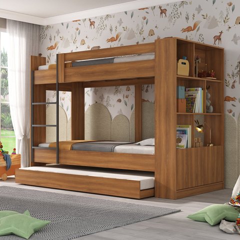 Treliche Juvenil Florence 2 Portas com Estante