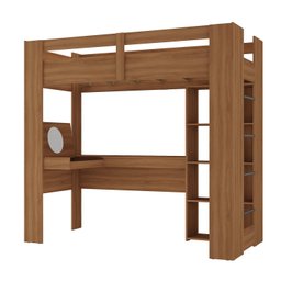 Cama Alta Multifuncional com Escrivaninha Penteadeira - 6