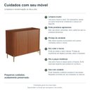 Ver imagem 6 de Buffet Bend 99 cm Porta Frisada Incolar Cedro com Pé Dourado