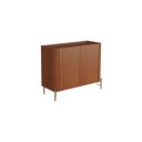 Ver imagem 2 de Buffet Bend 99 cm Porta Frisada Incolar Cedro com Pé Dourado