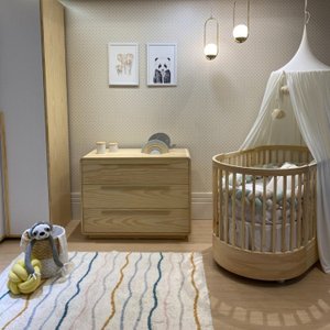 Cômoda para Quarto Infantil 3 Gavetas Wave