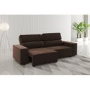 Ver imagem 1 de Sofá Retrátil e Reclinável 3 Lugares 2m Veludo Lion