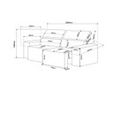 Ver imagem 3 de Sofá Retrátil e Reclinável 3 Lugares 2m Veludo Lion